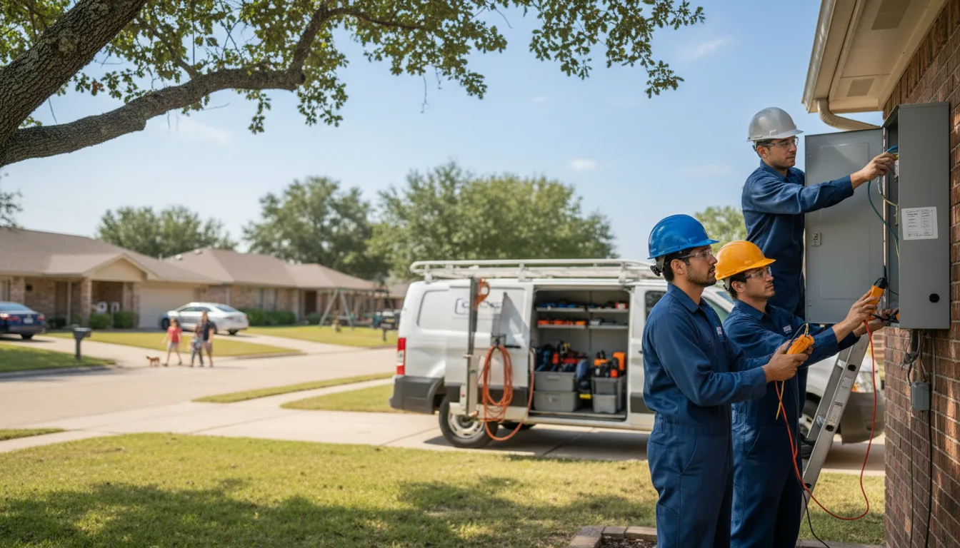 Certified electrician providing emergency electrical services in Polk, PA